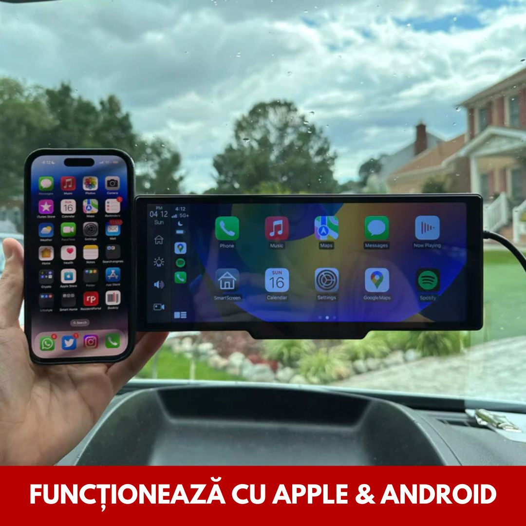Tabletă Carplay/Android Auto pentru orice mașină